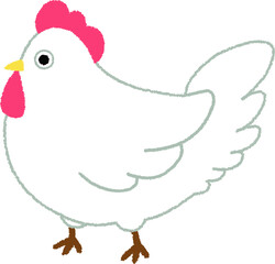 干支の酉年（とりどし）のイラスト