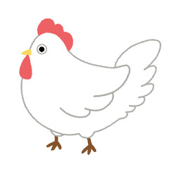 干支の酉年（とりどし）のイラスト