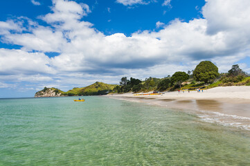 Hahei Beach at Coromandel Peninsula on New Zealand