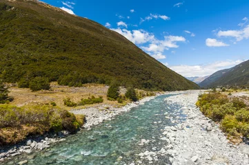 Fototapeten Bealey River in the New Zealand © Fyle