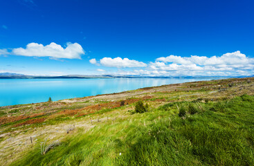 Fototapeta na wymiar Lake Pukaki in the New Zealand