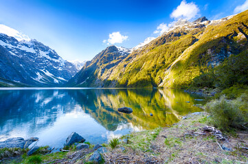 Lake Marian in New Zealand