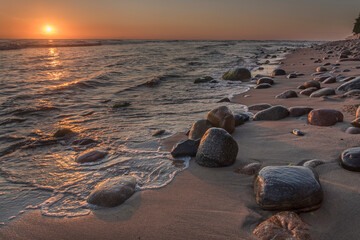 wschód słońca nad Morzem Bałtyckim