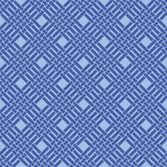 Japanese Square Weave Net Vector Seamless Pattern