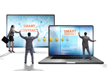 Smart contracts as illustration of blockchain technology