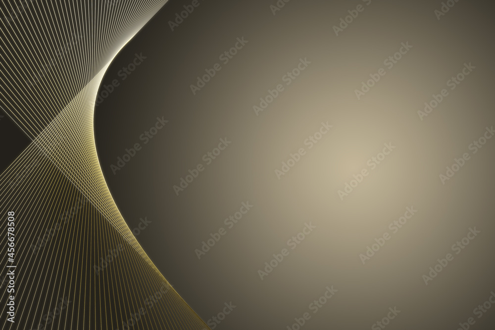 Poster Abstract brown background with mock up place. Landing page concept. 3D Rendering.