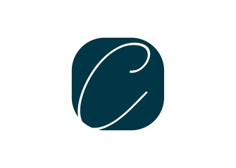 C letter new logo and icon design template