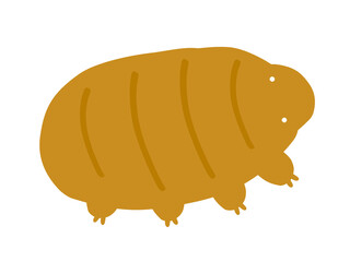 かわいい歩くクマムシ／手書きイラスト