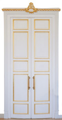 Tall door with gold decoration