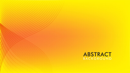 Orange-Yellow vector background with Abstract Modern Lines pattern waves design. Best design for your business.
