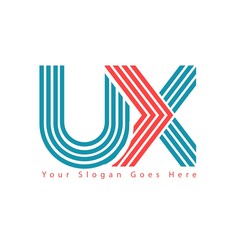 u x writer logo designs for business and education logo