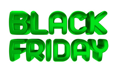 black friday 3d rendering