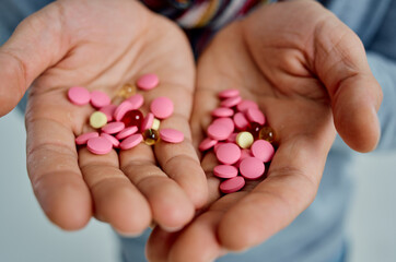 sick man with a scarf around his neck flu health problems close-up