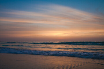 Persian gulf emirates Dubai sunset