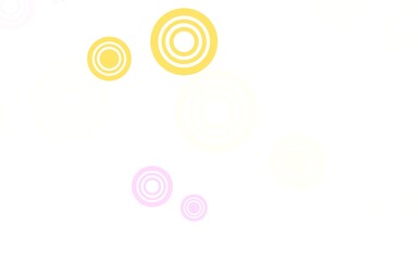 Light Multicolor vector template with circles.