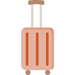 Touristic suitcase luggage icon vector travel bag