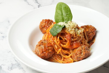 Meat ball pasta