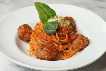 Meat ball pasta