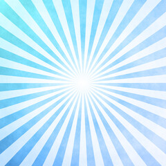 Blue and white Sunburst Pattern Background. Rays. Sunburst background. Blue and white radial background.