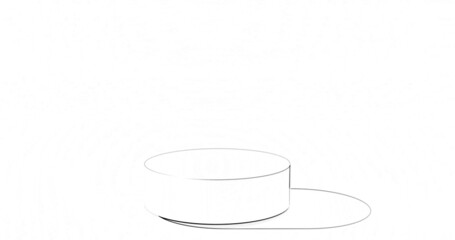 The podium is realistic. 3d rendering. Podium sketch.