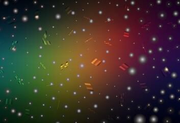 Dark Green, Red vector pattern in Christmas style.