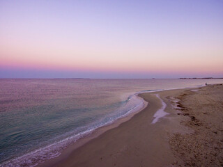 Sunset at Little Quartz Beach, Mari Ermi, Sardinia