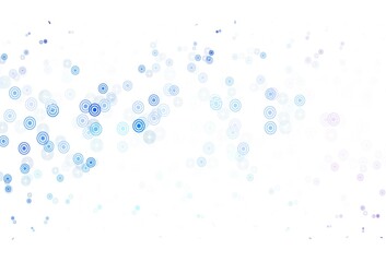 Light Pink, Blue vector pattern with spheres.