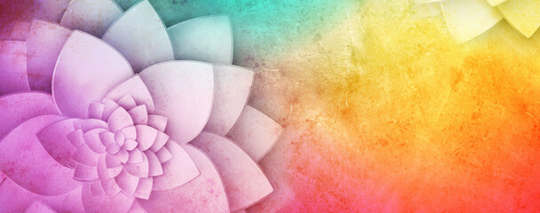 Abstract Artistic Colorful Meditation Concept Background - obrazy, fototapety, plakaty