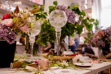 Master class on making bouquets of flowers, details