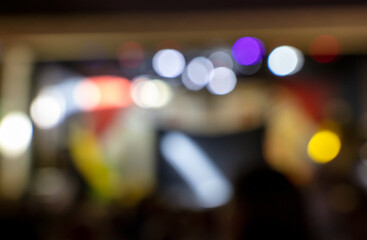 Night city bokeh as background.