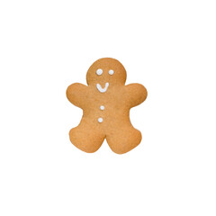 gingerbread man isolated on white background