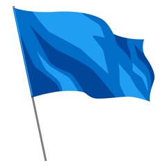 Illustration of flag. Award for sports or corporate competitions.