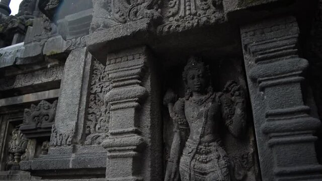 Stone Statue of Buddha in Prambanan Temple Indonesia