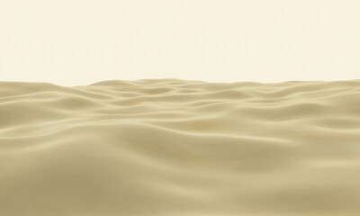 3D brown desert topography. Sand dune.