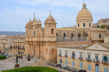 Fototapeta na wymiar Some photos from the beautiful city of Noto, in the Val di Noto in Sicily. Taken during the summer of 2021.