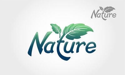 Nature vector logo this beautiful tree is a symbol of life, beauty, growth, strength, and good health.