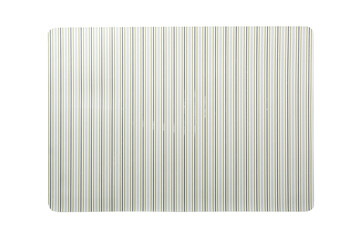 Top view of isolated placemat for food. Empty space for your design