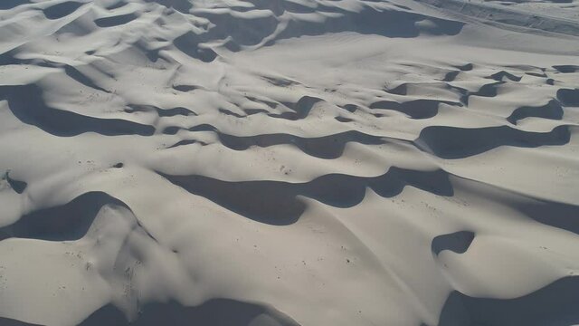 Aerial Glamis Dunes California  near Yuma Arizona