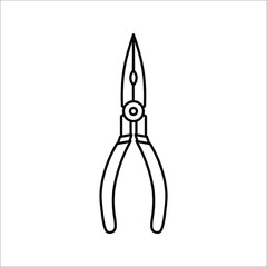 Pliers icon Vector Illustration on white background. eps 10