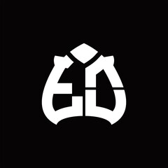 Obraz premium TO Logo monogram with spade shape design template