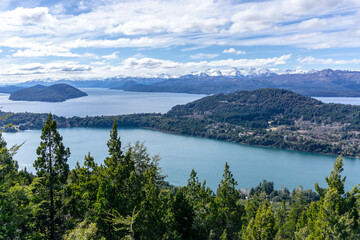 Obraz na płótnie Canvas San Carlos de Bariloche is a city in the Argentinian province of Rio Negro. It is called Bariloche for short. It is famous for skiing, sightseeing, water sports, and trekking and climbing.