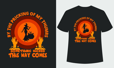 Halloween T-Shirt Design. Halloween T-Shirt illustration. 