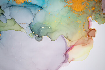 Glitter Abstract Background Liquid. Alcohol Ink