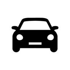 car icon isolated on white background. Vector illustration