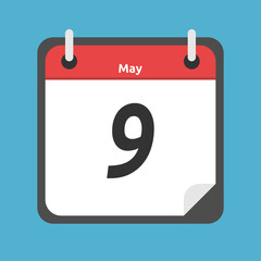 May 9 date, calendar