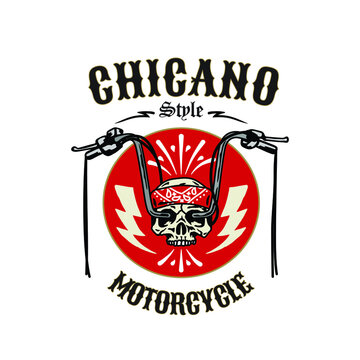 Illustration Vintage Motorcycle Club Logo Badge