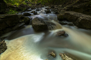 Majestic and beautiful waterfalls of the Niagara region in Ontario Canada.  Featuring scenic landscapes of Decew Falls, Beamer Falls, Rockway Falls, and Balls Falls.