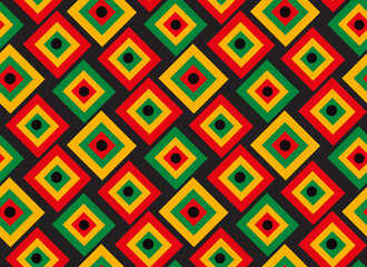 Black history month seamless Pattern, repeating texture. Background wallpaper or paper. Vector illustration