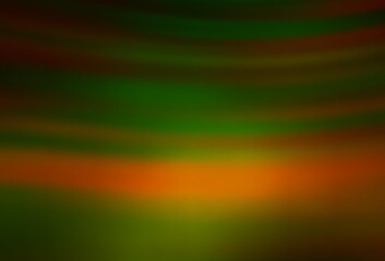 Dark Green, Yellow vector glossy abstract layout.