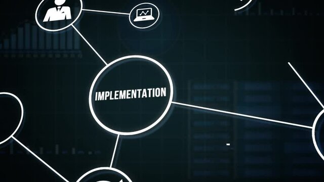 Internet, business, Technology and network concept. IMPLEMENTATION, web technology concept.